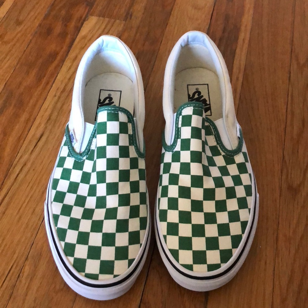 Brand new never worn checkered vans!